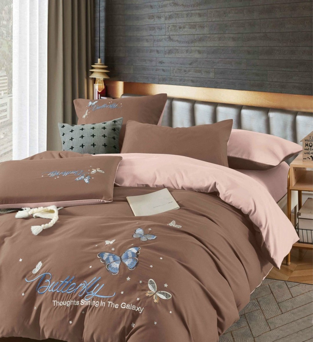 комплект постельного белья mency butterfly сатин,постельное менси жатка,комплект постельного белья mency,комплект постельного белья,кпб mency butterfly menbu009