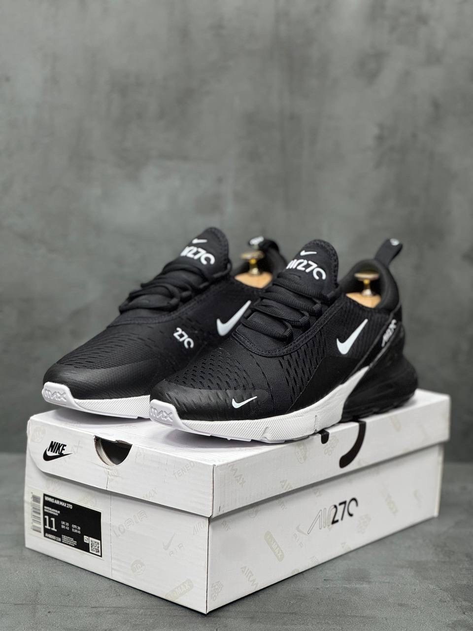 мужские кроссовки nike air max 270,кроссовки nike air max 270,кроссовки,nike air max 270,nike air max 270 черный белый