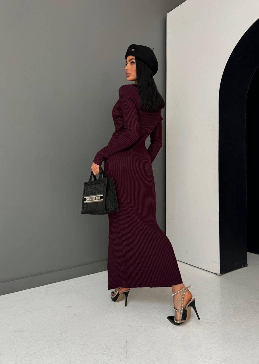трикотажное платье лапша,платье лапша,трикотажное платье,платье 6006 "лапша - молния" бордовое,стильное платье