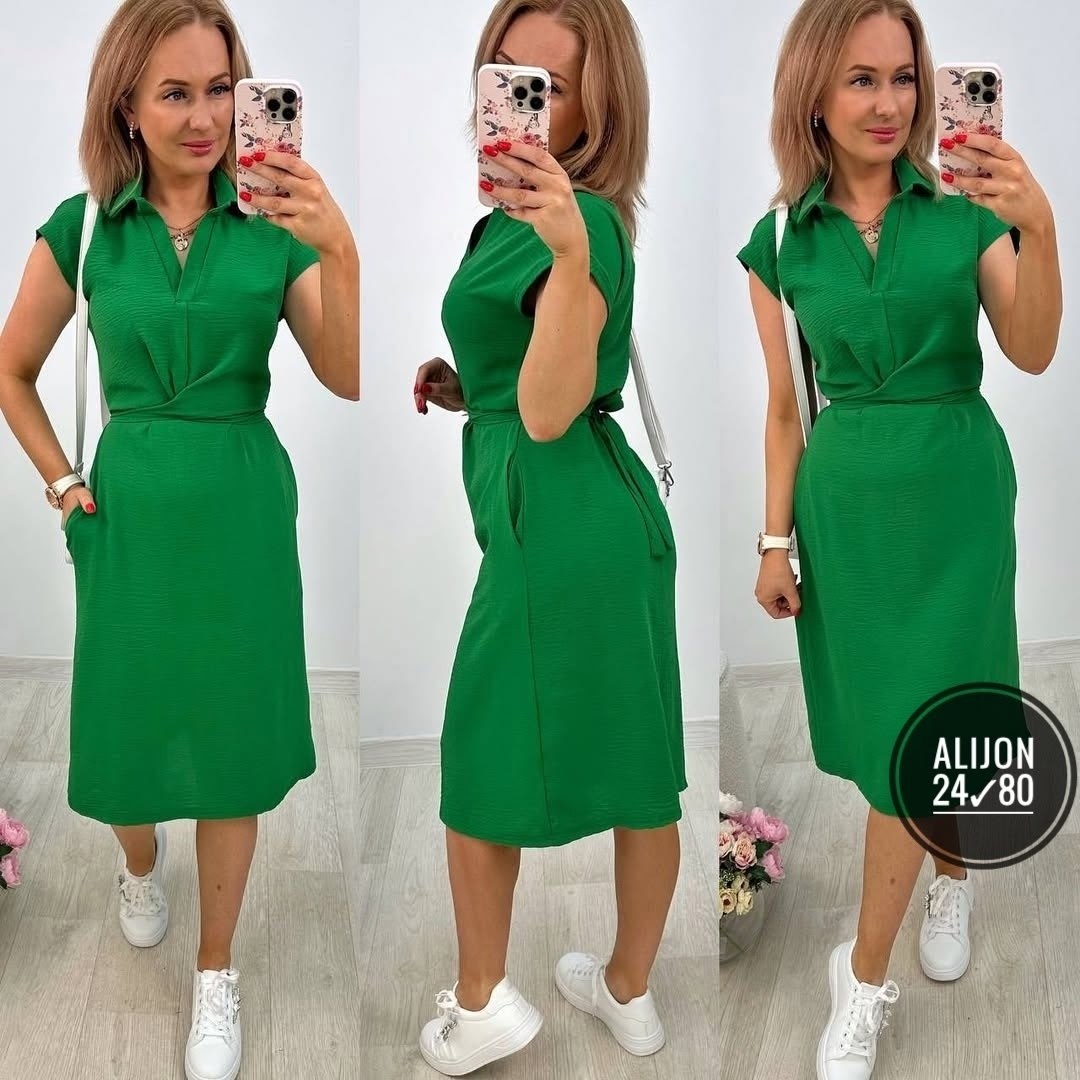 платье женский летний,платья платье летнее,женское летнее платье с поясом,платье стильное,платье женские