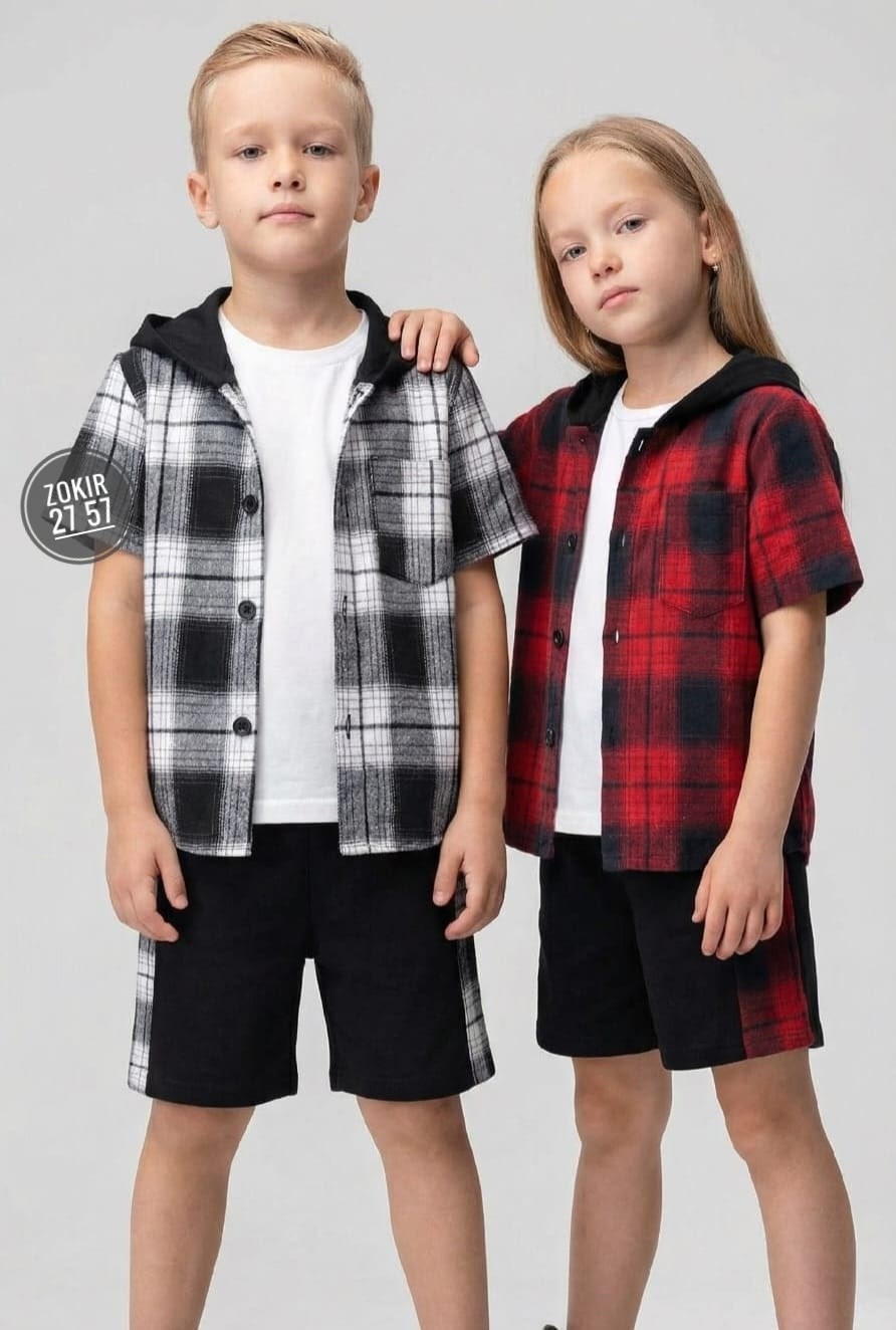 одежда для мальчика,одежда для детей,детская рубашка в клетку,,жилет детский