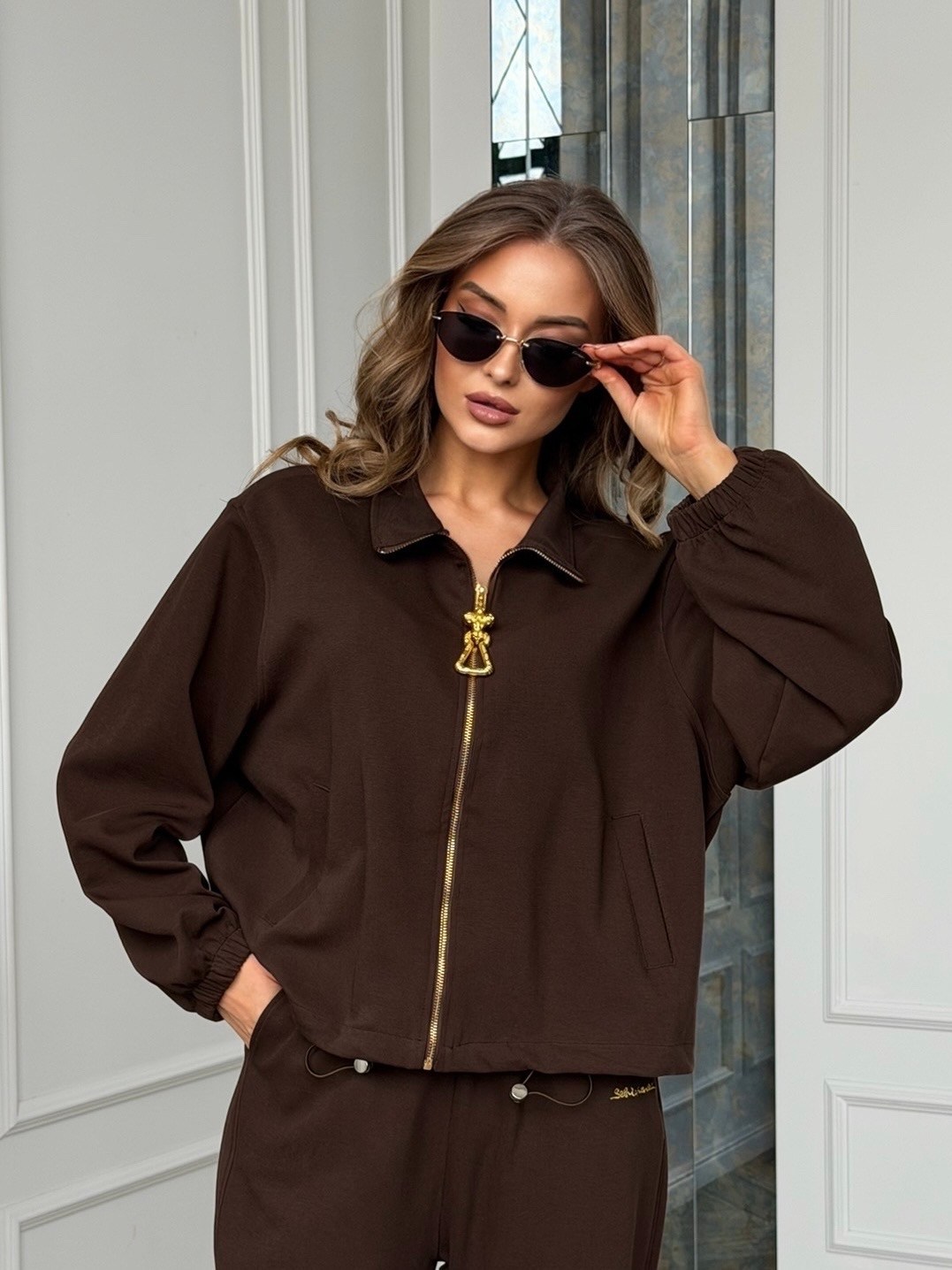 женский костюм 31979 коричневый,спортивный костюм,костюм спортивный ten clothes,женский костюм,женский спортивный костюм