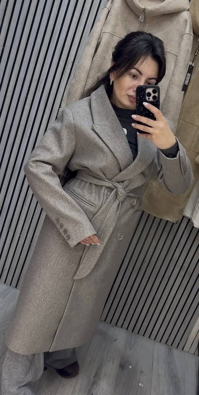 оверсайз пальто,женское пальто,шерстяное пальто,пальто с воротником,серое пальто