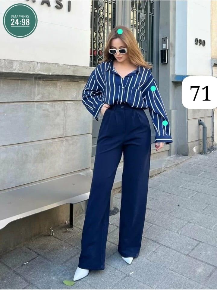 брюки классические широкие палаццо завышенная талия magic people,брюки палаццо,брюки-палаццо с завышенной талией,брюки палаццо женские,модный образ с брюками палаццо