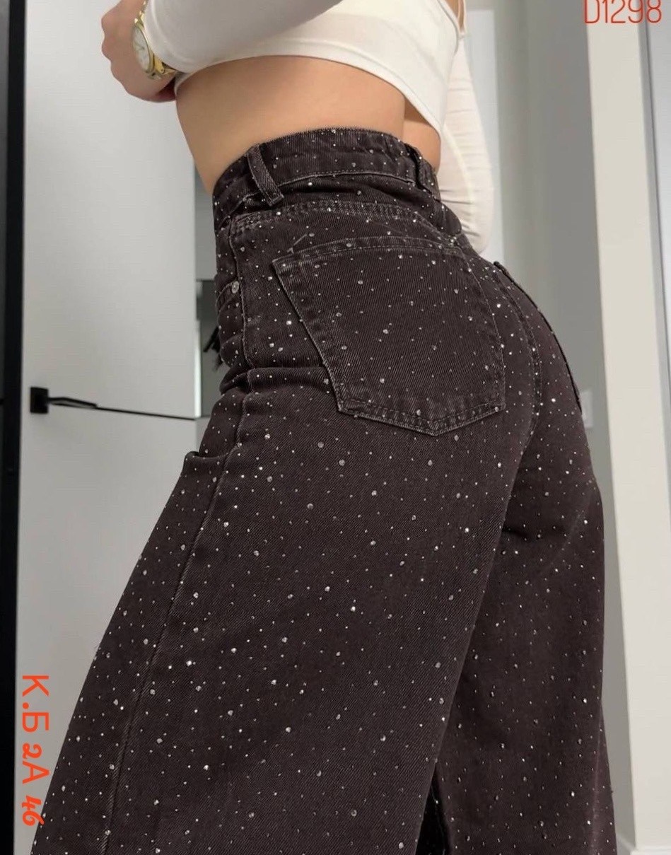 джинсы со стразами,штаны со стразами,женские джинсы со стразами,брюки со стразами,джинсы клеш со стразами h&a collection