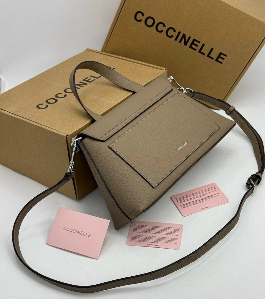 сумка coccinelle,сумка женская coccinelle,coccinelle b14 графит,сумка coccinelle b14 mini пудровая,сумка coccinelle b14 mini