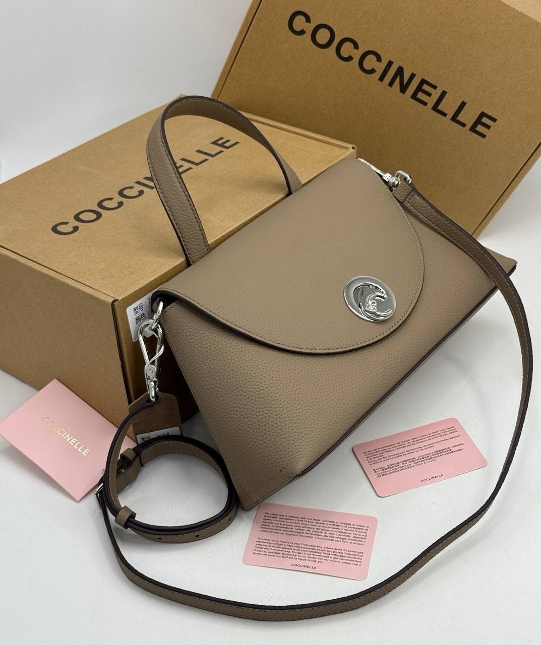 сумка coccinelle,сумка женская coccinelle,coccinelle b14 графит,сумка coccinelle b14 mini пудровая,сумка coccinelle b14 mini