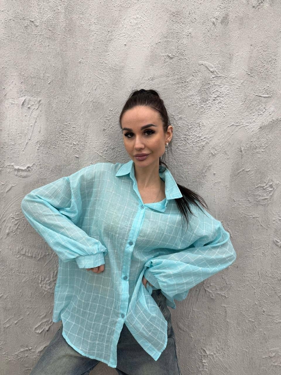 рубашка женская голубая,рубашка женская,оверсайз рубашка,рубашка стильная,блузка голубая