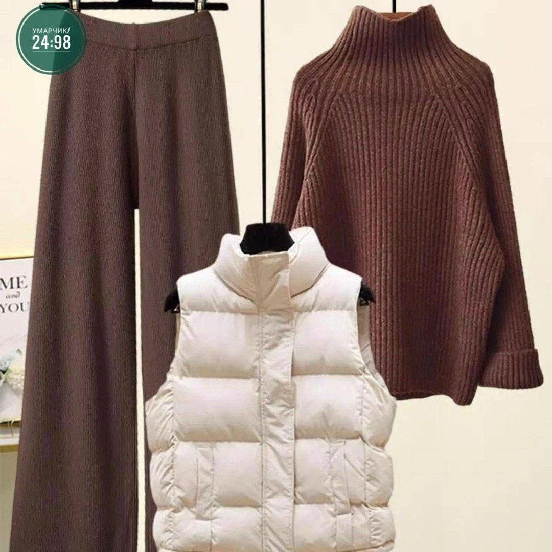 трикотажные костюмы,костюм повседневный,жилет женское,жилетка женская,жилет теплый