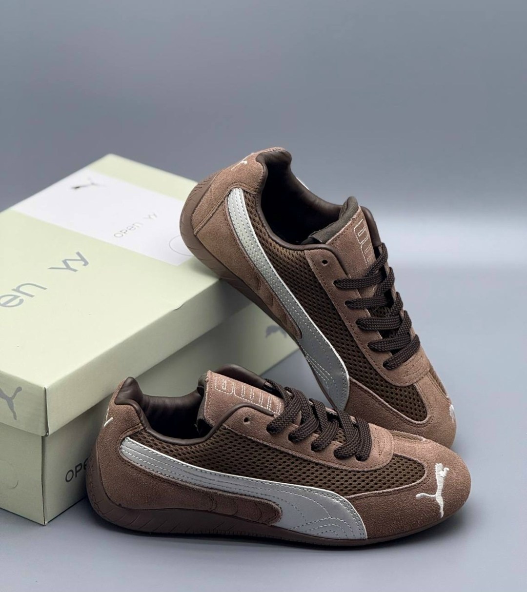 женские кроссовки puma,puma коричневые замшевые низкие кроссовки,кроссовки puma speedcat,кроссовки замша,кроссовки puma
