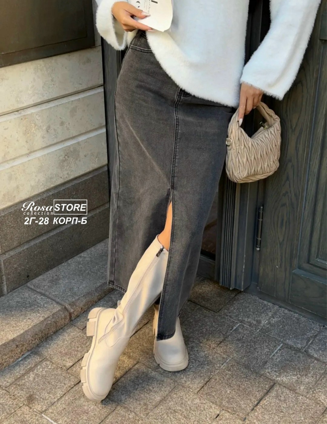 юбка джинсовая длинная с разрезом спереди niange,джинсовая юбка,юбка джинсовая длинная,длинная джинсовая юбка с разрезом спереди,юбка джинс