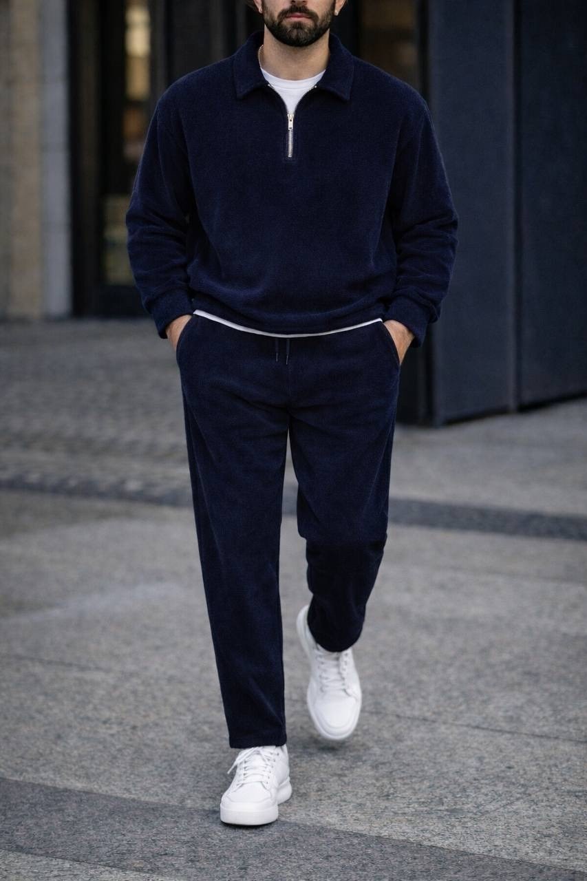 костюм флисовый спортивный,костюм спортивный флисовый синий,костюм спортивный tm limited,мужская мода,костюм спортивный мужской tm limited спортивный двойка темно-синий