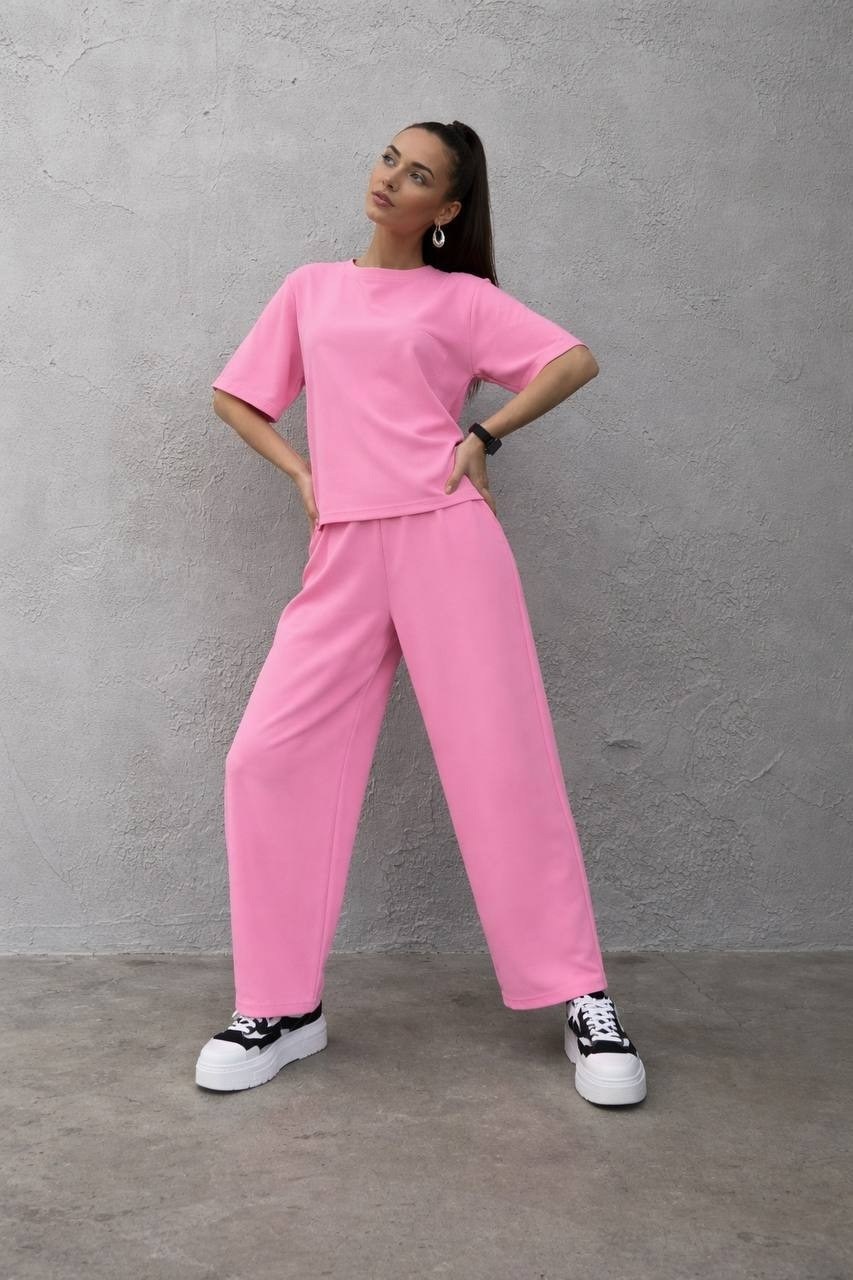 костюм с брюками палаццо,летние брючные костюмы,костюм женский фуксия,костюм,брюки палаццо