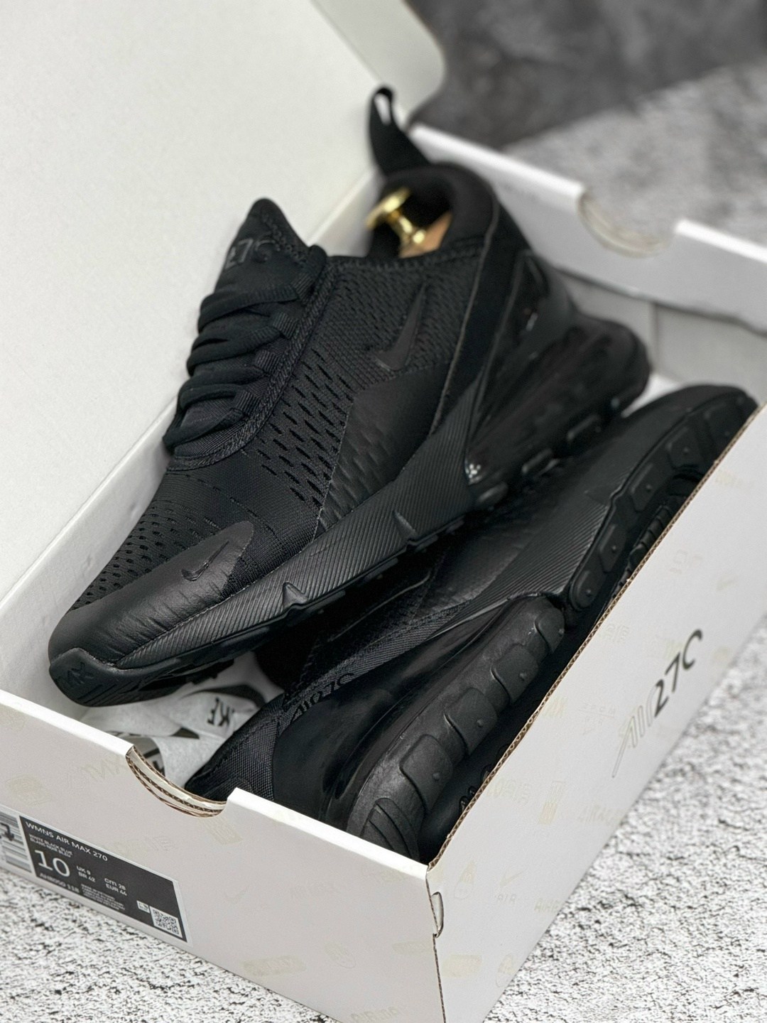 мужские кроссовки nike air max 270,кроссовки nike air max 270,triple black nike air max 270,кроссовки,nike air max 270