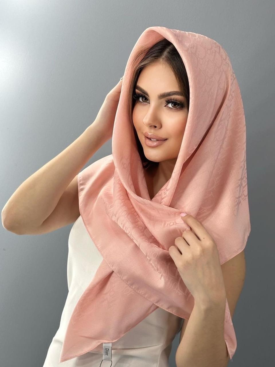 платок шелковый женский диор,брендовый платок,платок на шею однотонный,платок шелковый однотонный,шелковый платок шанель