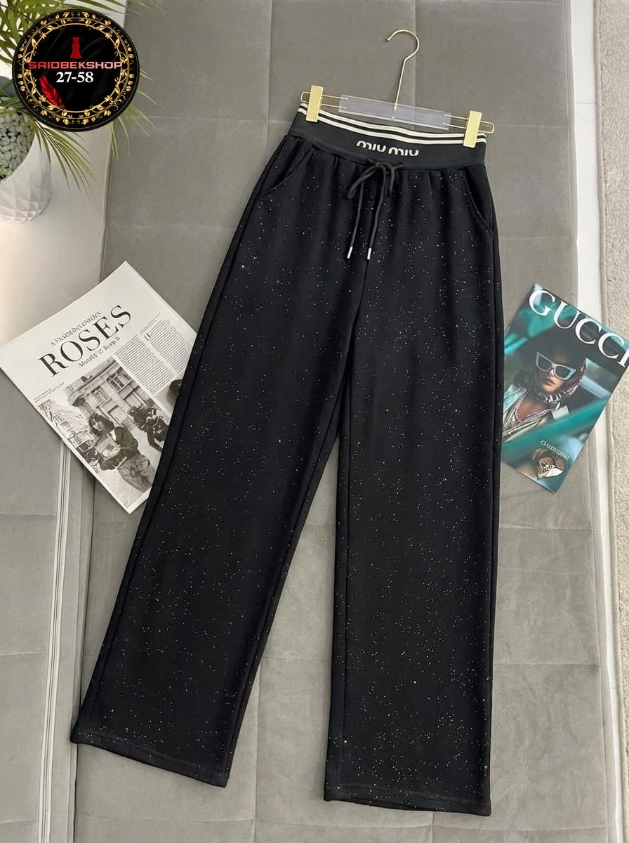 широкие брюки с люрексом,брюки палаццо,штаны,брюки широкие,штаны палаццо женские утепленные с люрексом
