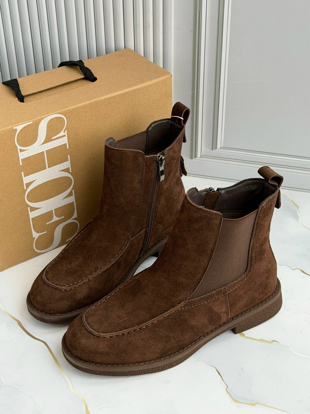 замшевые ботинки челси medicine коричневый,замшевые ботинки,ботинки высокие 12 storeez,,ботинки женские the row