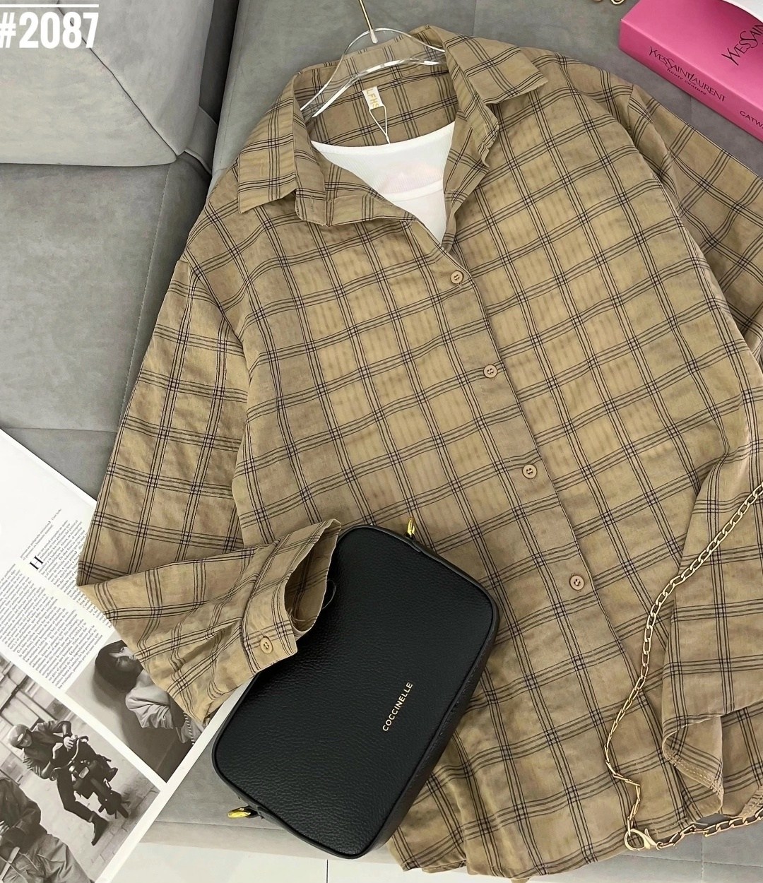 женская рубашка в клетку,рубашка женская оверсайз в клетку,рубашка в клетку оверсайз варенка umalook,женская рубашка,рубашка в клетку