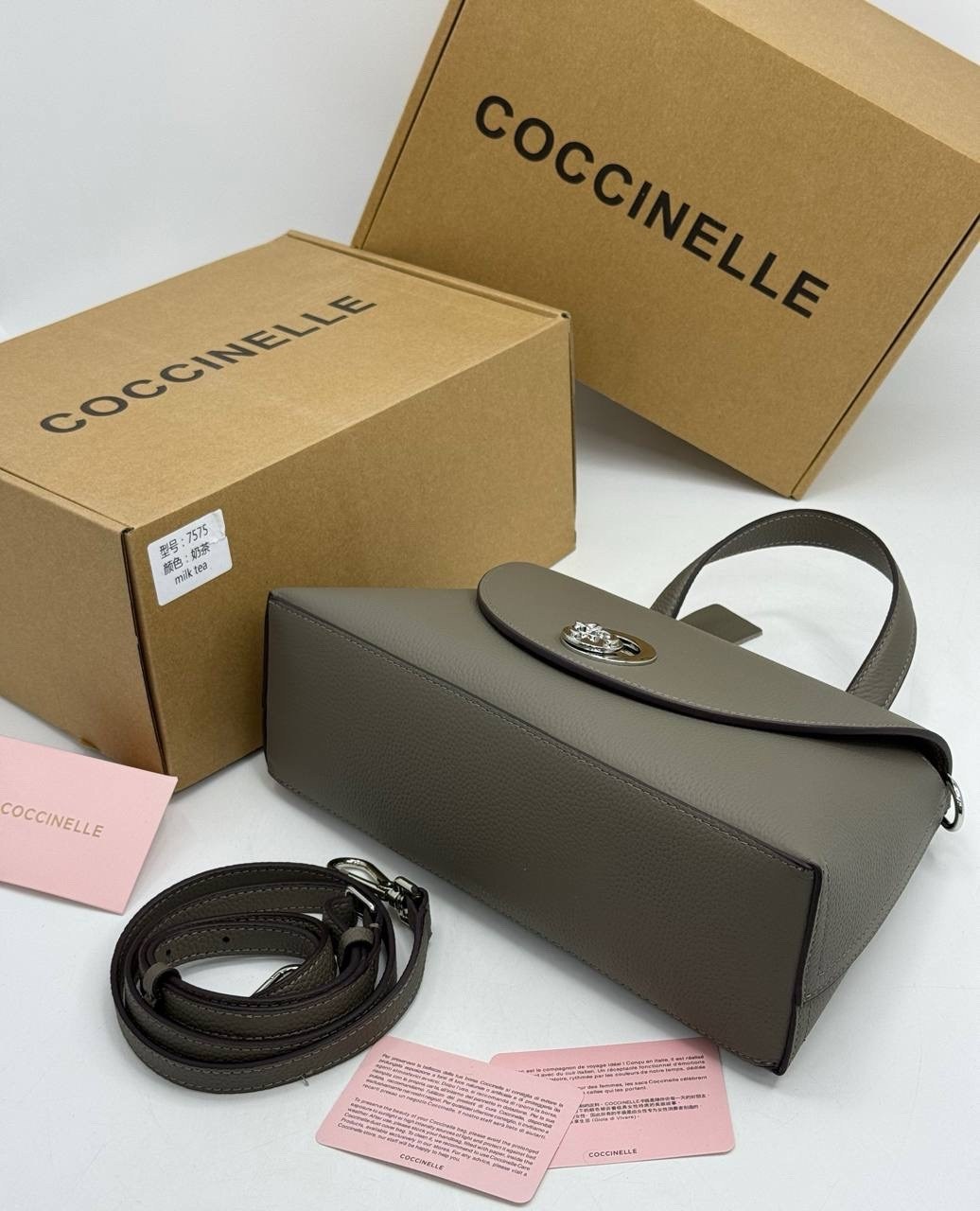 сумка coccinelle,сумка женская coccinelle,сумка,сумка женская,coccinelle b14 серая