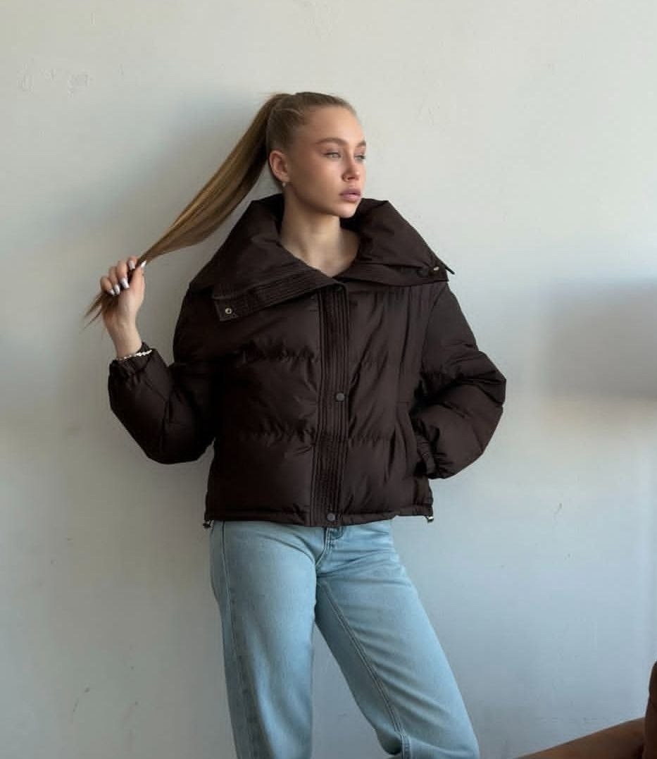 розовая куртка,guess puffer shine jacket,куртка розовая короткая женская,объемная розовая куртка,куртка