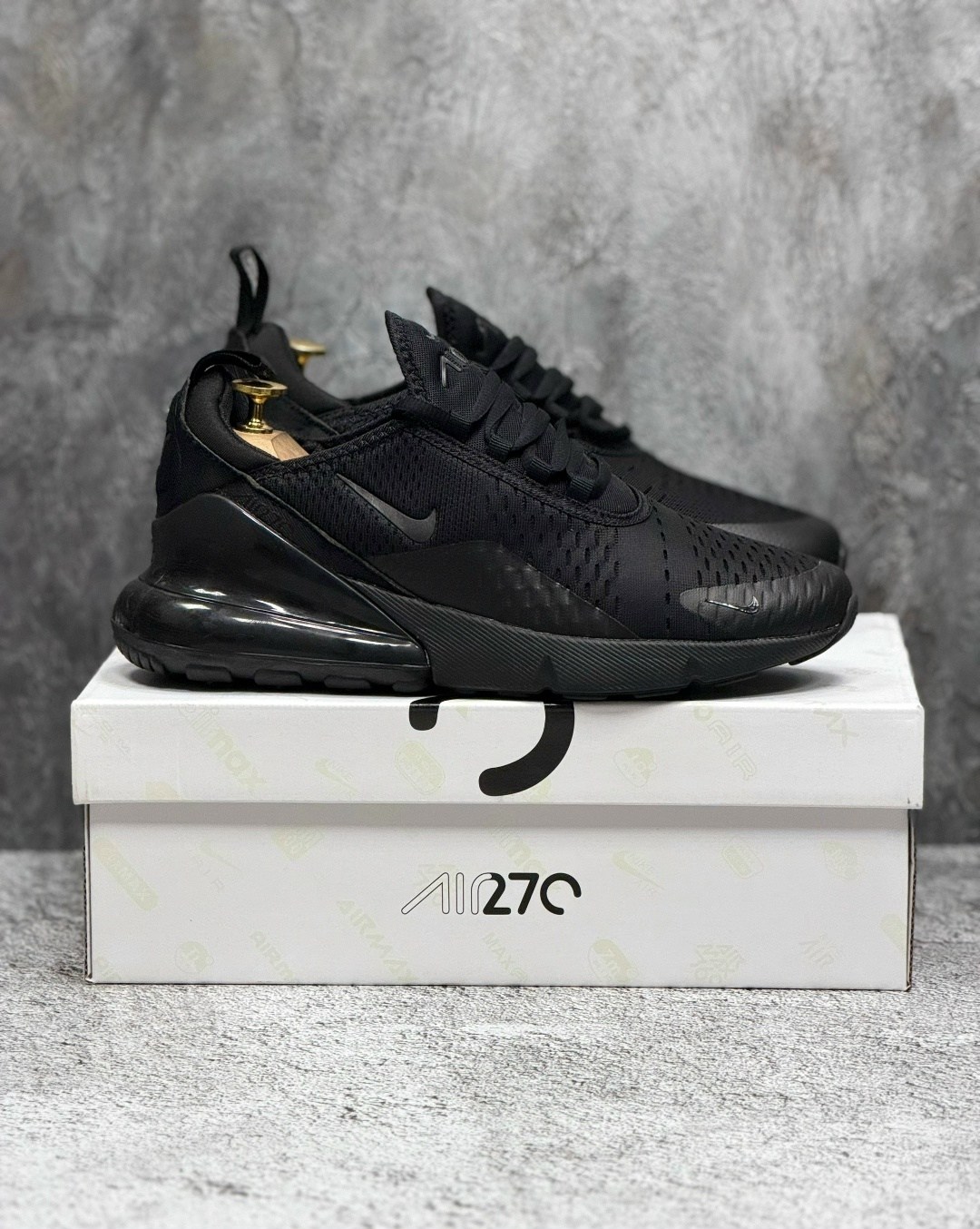 мужские кроссовки nike air max 270,кроссовки nike air max 270,triple black nike air max 270,кроссовки,nike air max 270