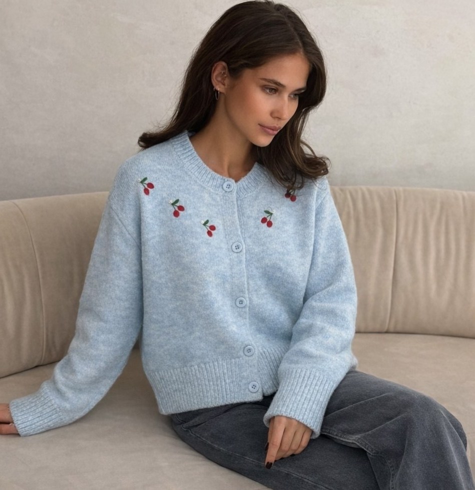 вязаная кофта,кардиган с вышивкой,кардиган,кардиган женский,женский вязаный кардиган