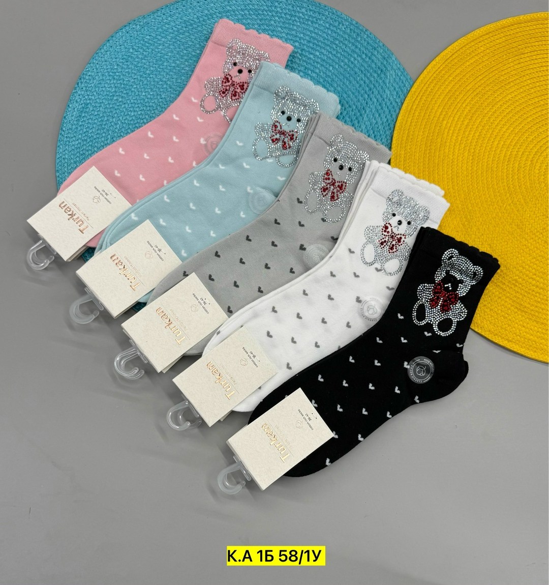 женские носки,носки женские мишка,носки со стразами,носки красивая,носки короткие со стразами