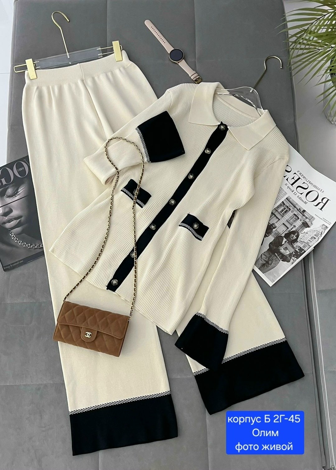 стильные костюмы,женская кофта,вязаный костюм с юбкой,,костюм двойка женская