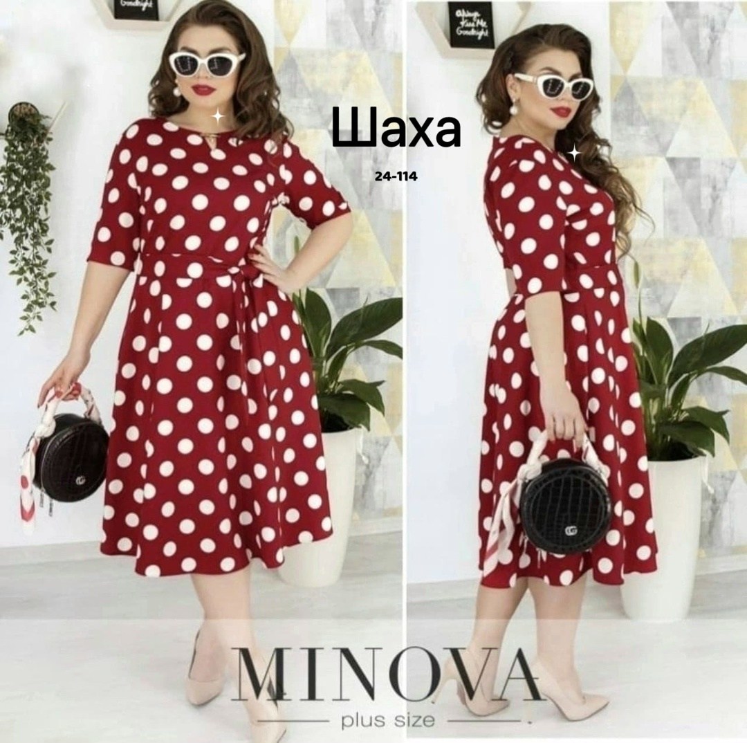 женское платье в горох,платье женское,платье,платье большие размеры,платье в горох для полных женщин