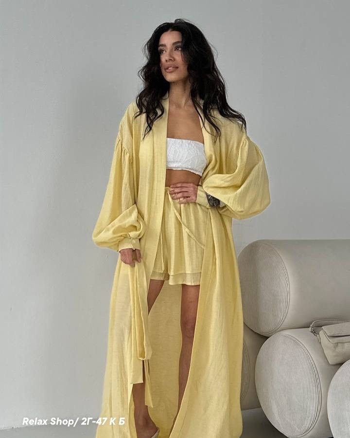 женский летний кардиган и шорты из полиэстера,длинный кардиган,костюм голубой,женский комплект lgrq кардиган и шорты,комплект одежды