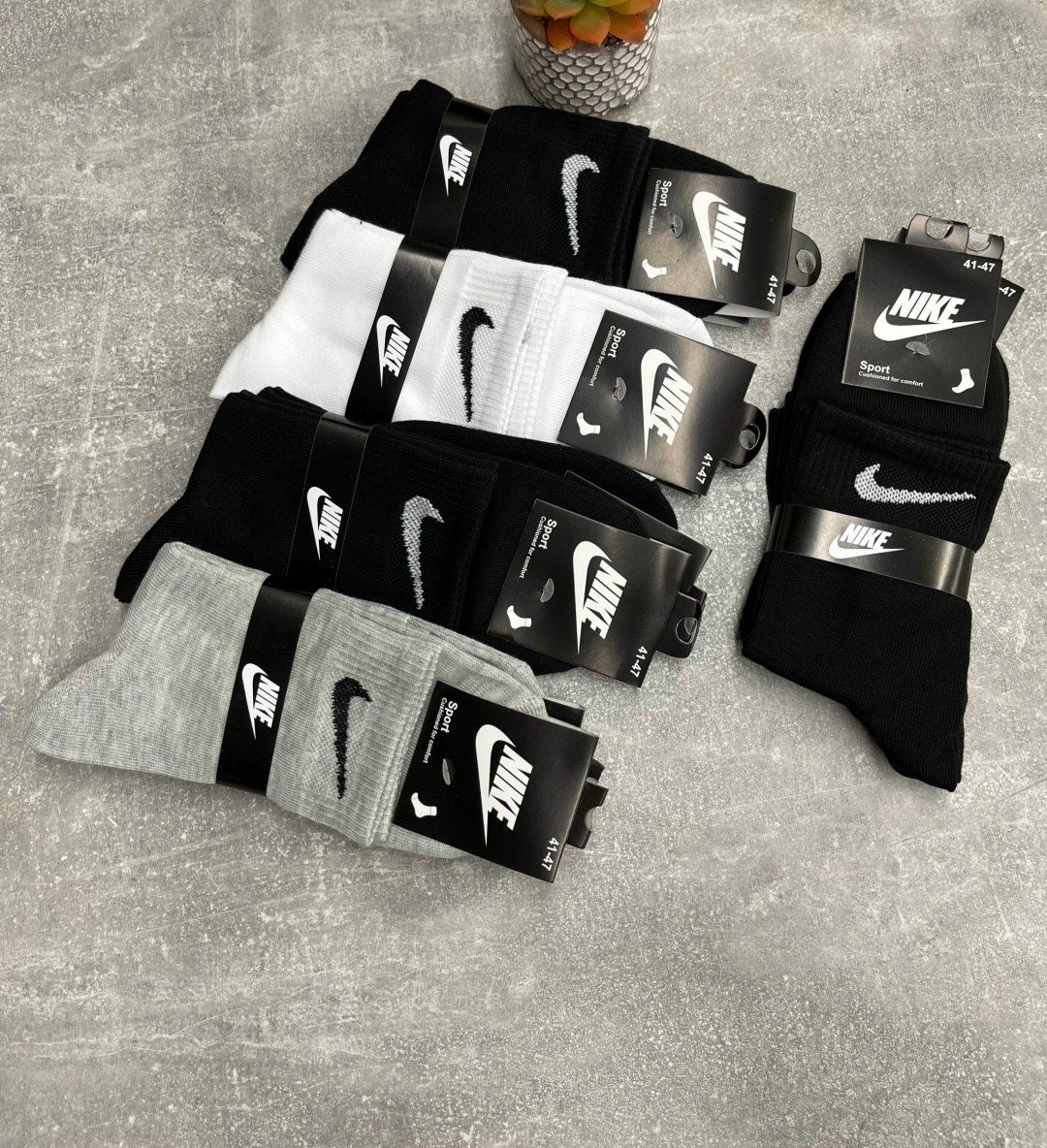 носки средние хлопковые набор 5 пар nike,носки мужские 10 пар nike,носки мужские,носки мужские 10 пар,комплект носков 10 пар