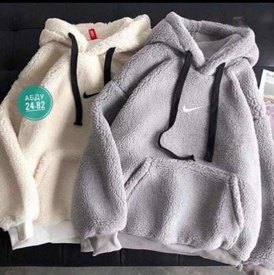 худи nike барашек,плюшевое худи,худи nike,толстовка найк барашек,толстовки худи