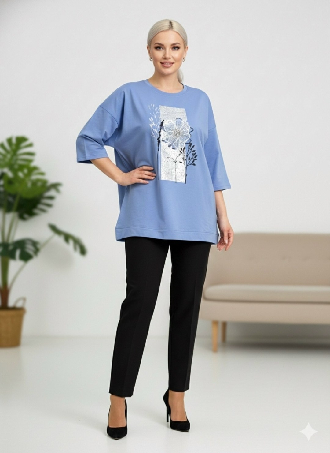 женская туника,трикотажная туника,джемпер,кофта женский,одежда для женщин