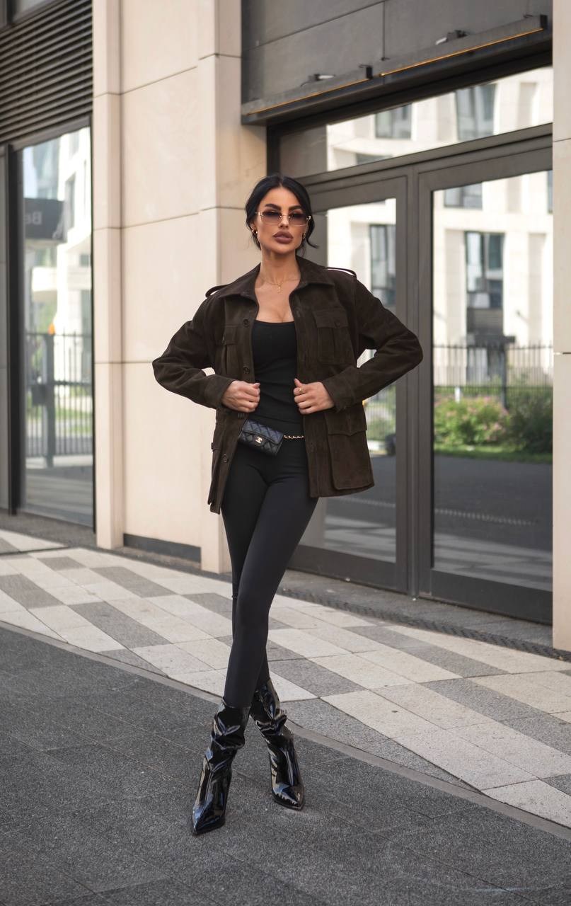 замшевая куртка,куртка замшевая женская,стильная куртка,замшевая куртка сафари,коричневая куртка