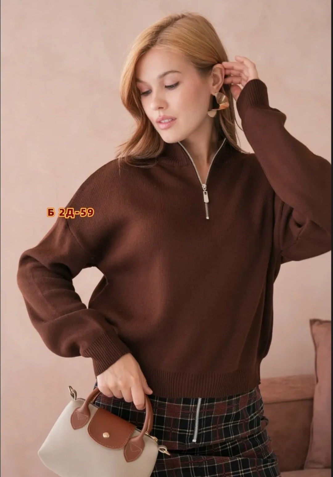 женский джемпер,женская кофта,свитер,свитер укороченный шоколадный fatto di filato,свитер женский