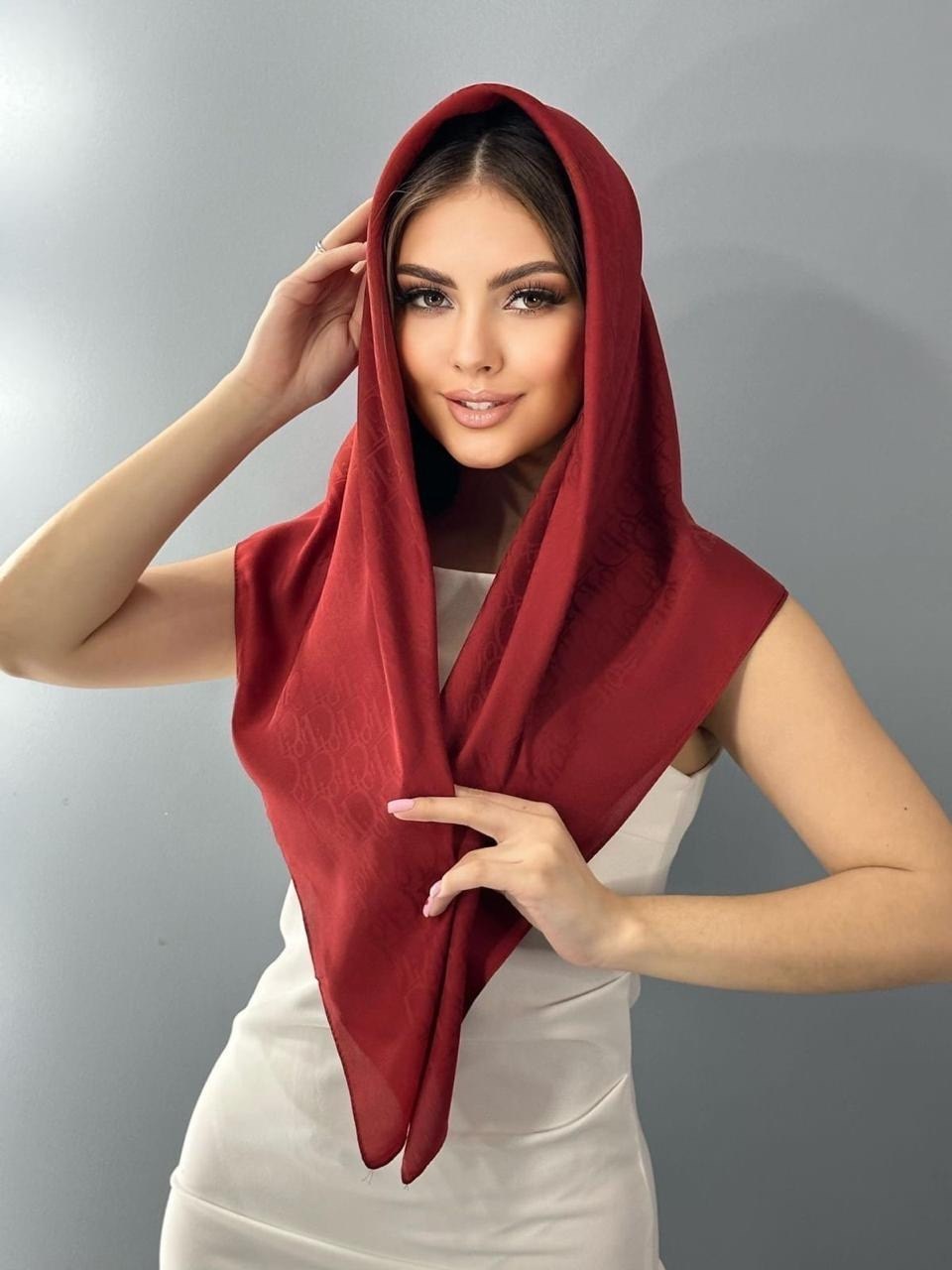 платок шелковый женский диор,брендовый платок,платок на шею однотонный,платок шелковый однотонный,шелковый платок шанель