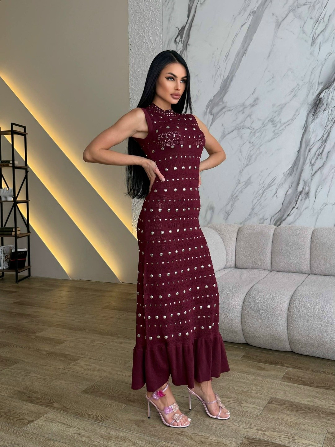 платье,шикарные платья,трикотажное платье,платье идеальное,бордовое платье