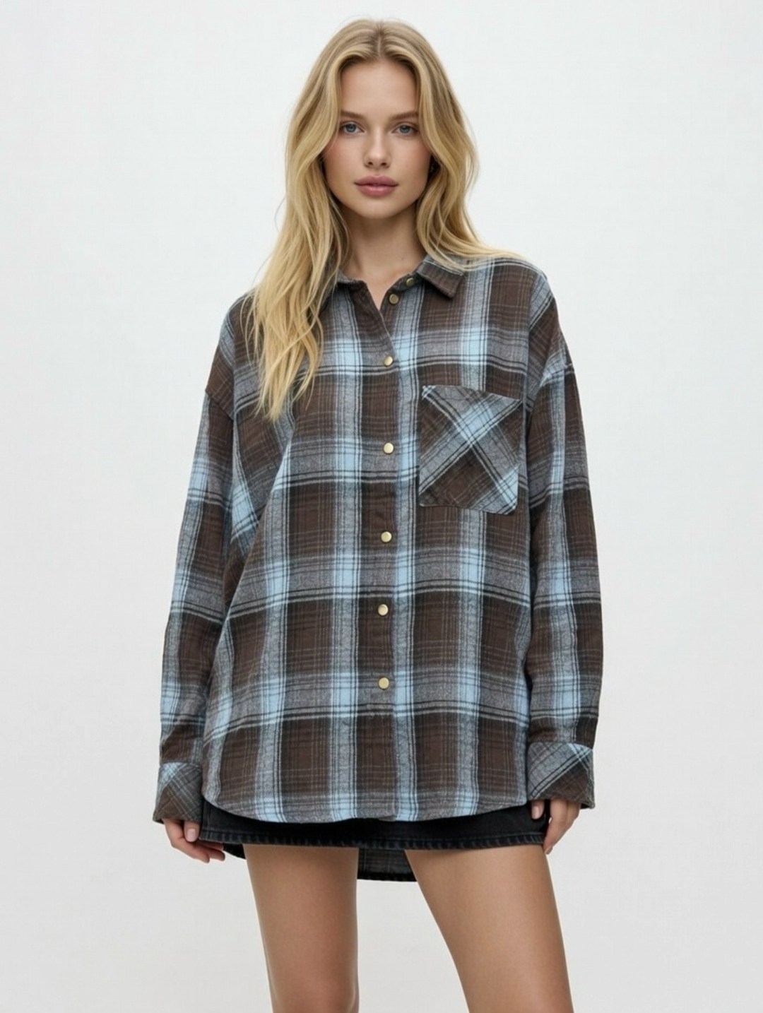 фланелевая рубашка оверсайз в клетку,рубашка женская фланелевая в клетку оверсайз,рубашка женская фланелевая в клетку оверсайз теплая sela,рубашка женская оверсайз в клетку,рубашка в клетку оверсайз