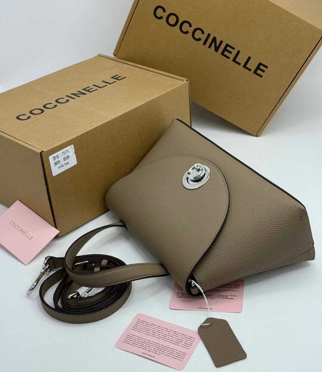 сумка coccinelle,сумка женская coccinelle,coccinelle b14 графит,сумка coccinelle b14 mini пудровая,сумка coccinelle b14 mini