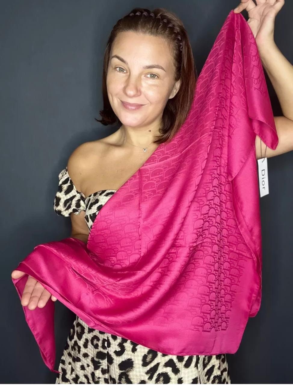 платок шелковый женский диор,брендовый платок,платок на шею однотонный,платок шелковый однотонный,шелковый платок шанель