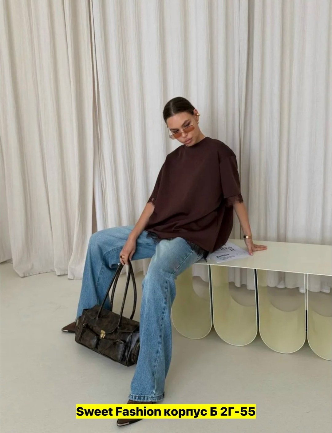 блуза женская olsi 1910013 синяя 48 ru,повседневная блуза,блузы,женская блуза,женские блузки