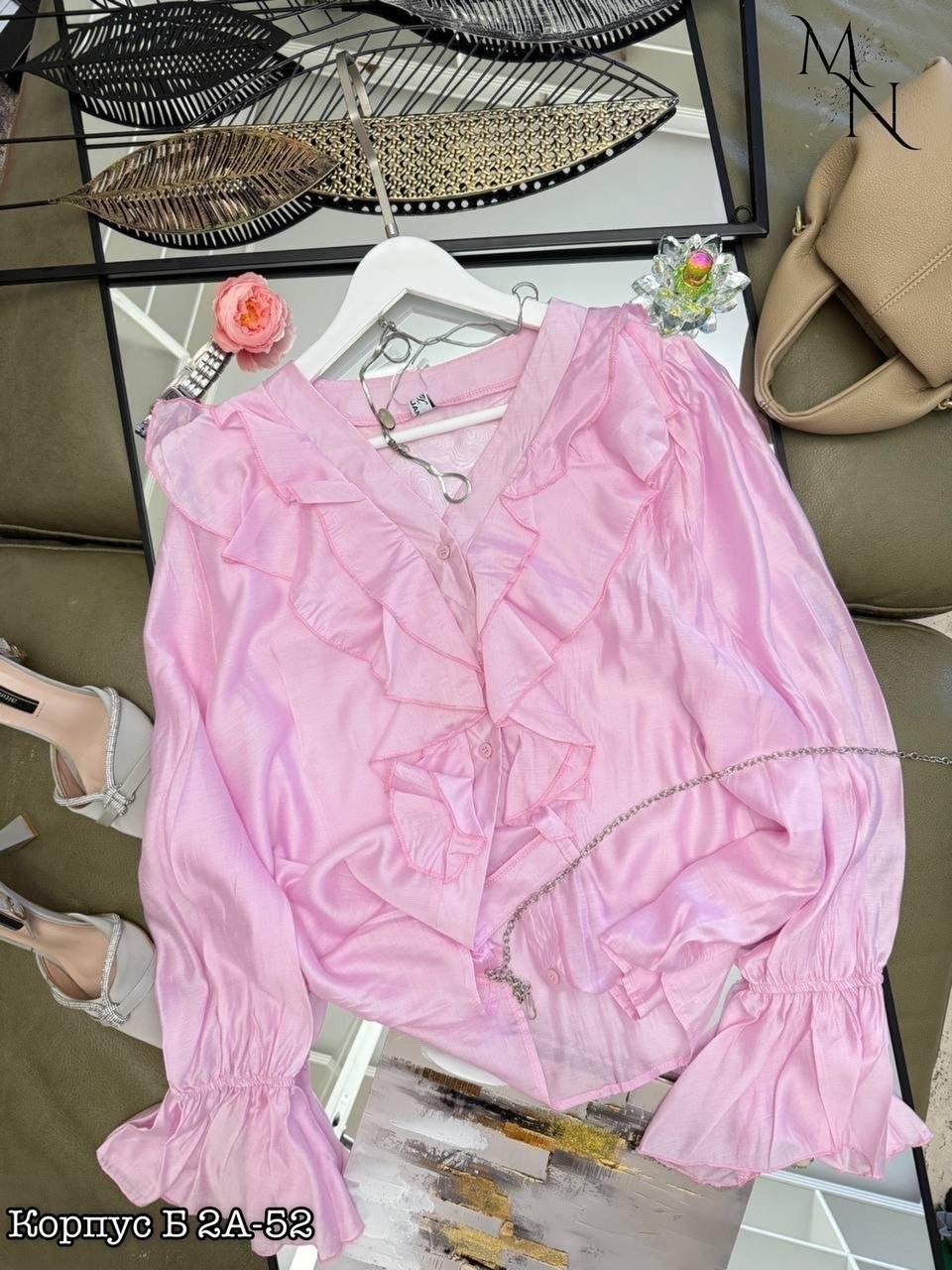 блуза vizavi 717 красный,элегантная блузка,блузка с оборками,женская блузка,женская элегантная блузка