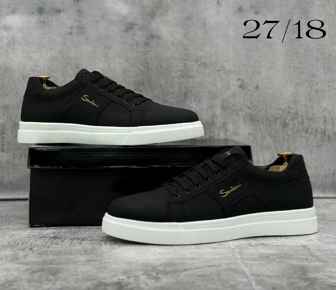 кеды мужские santoni,мужские кеды,кеды мужские santoni черные,кеды для мужчин кожа,