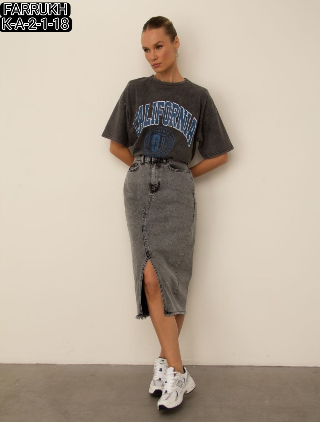 юбка миди джинсовая,юбка джинсовая,юбка джинсовая длинная с разрезом спереди niange,джинсовая юбка макси,серая джинсовая юбка