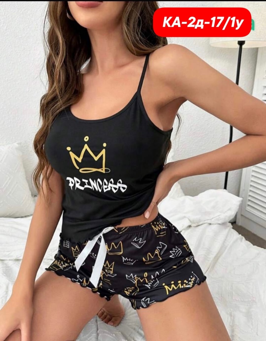 пижама женская комплект из топа и шорт,женская пижама комплект,пижама женская,женские пижамные комплекты,пижамный комплект из сорочки и шорт с принтом вишни для женщин