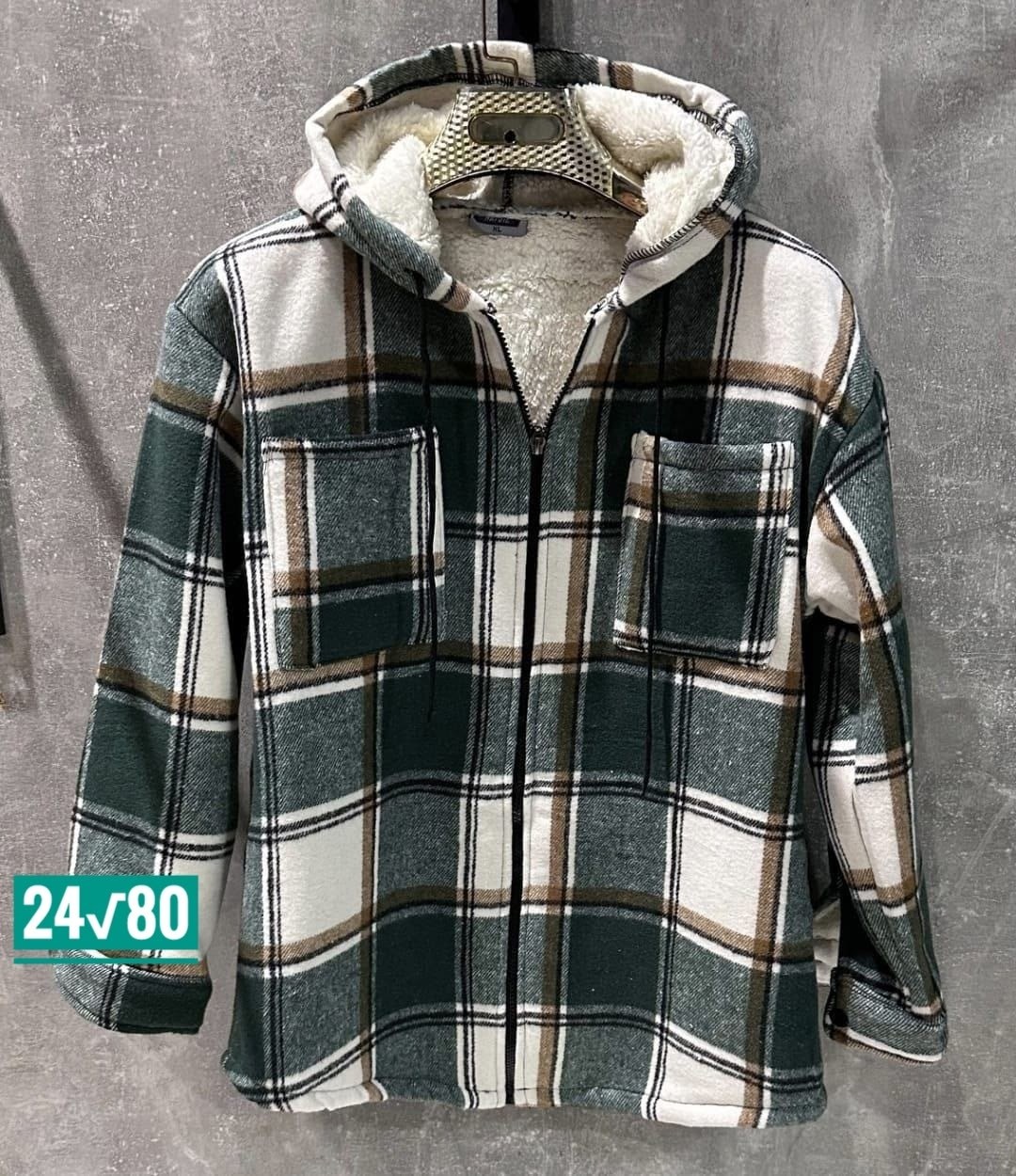 теплая рубашка,рубашка с капюшоном,рубашка на меху,рубашка теплая на меху,рубашка в клетку теплая