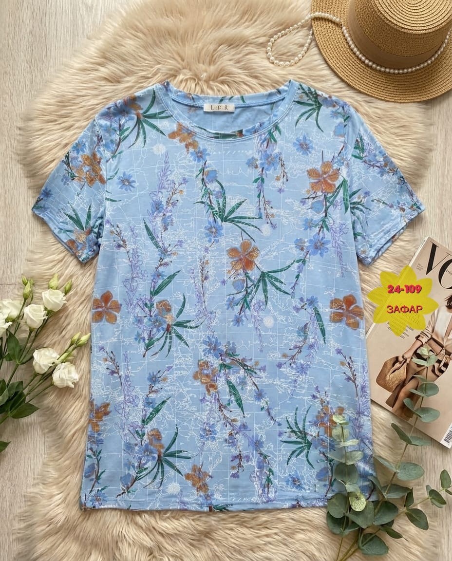 летние женские футболки,женская футболка,летние футболки,футболка с цветочным принтом,блузка женская