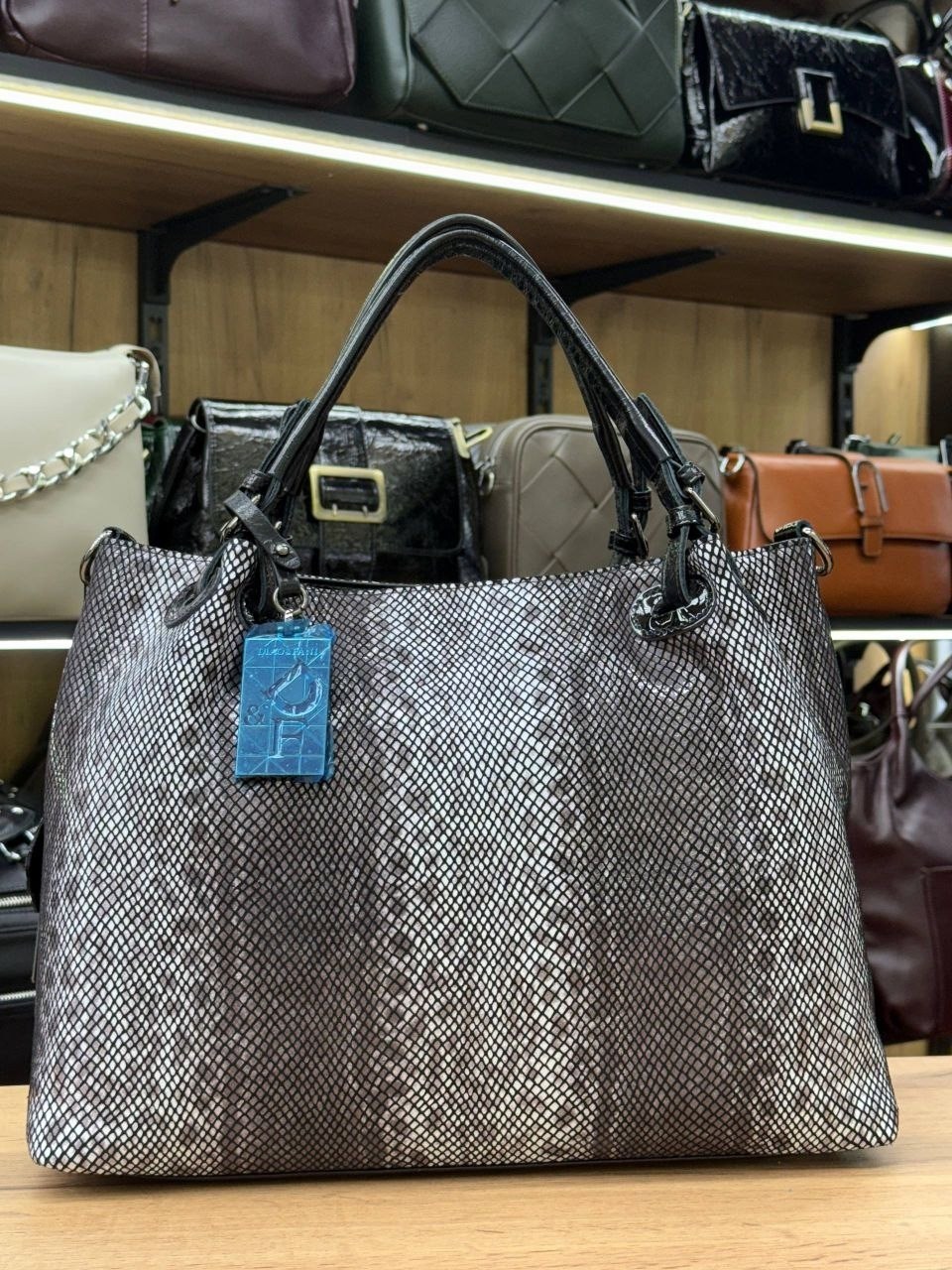 сумка женская натуральная кожа polina & eiterou питон,женская сумка,сумка,сумка женская кожаная,сумка кожаная