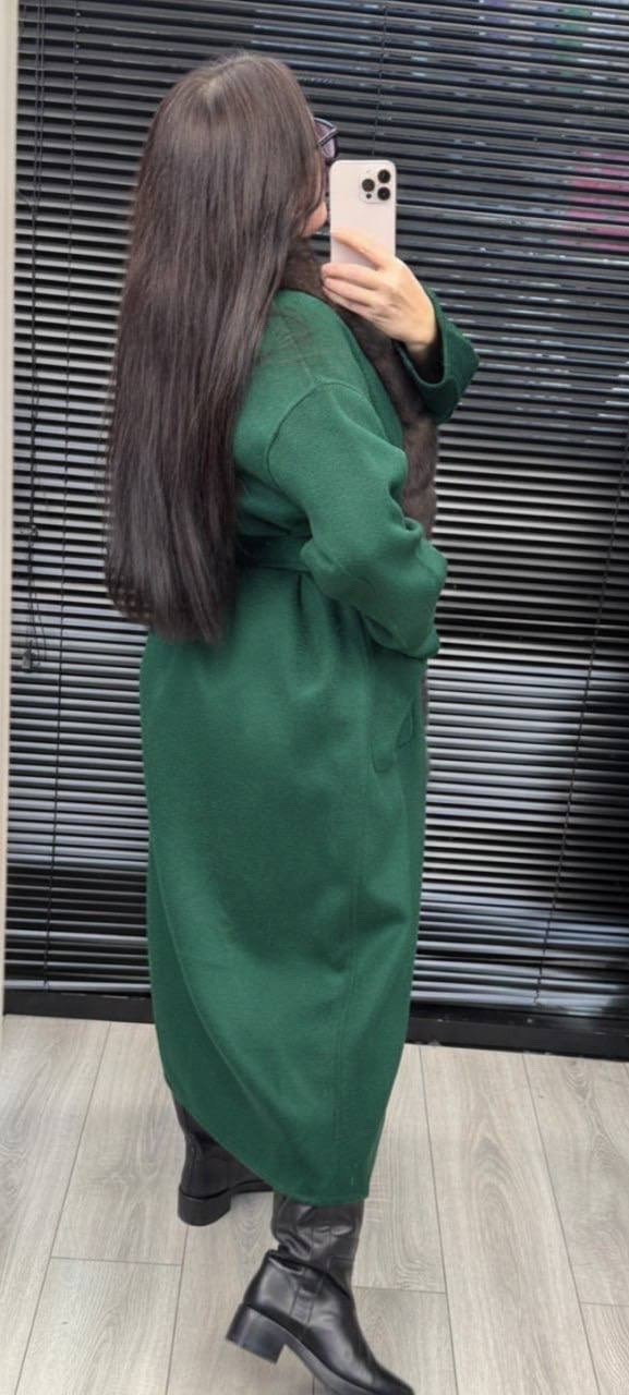 пальто с мехом,пальто шерстяное с мехом соболя stone,кашемировое пальто с мехом,пальто с мехом соболя,утепленное кашемировое пальто с мехом соболя