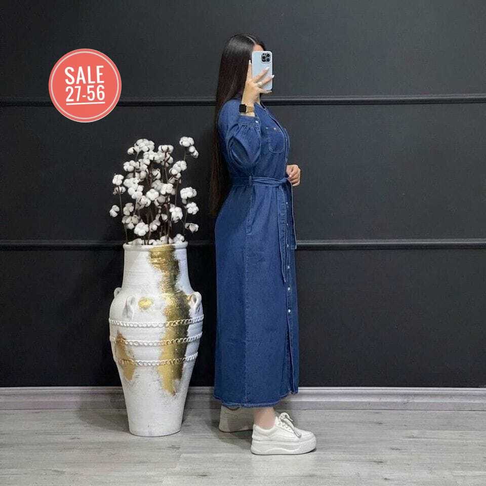 джинсовая платье,платье джинсовое длинное,длинное платье,платье